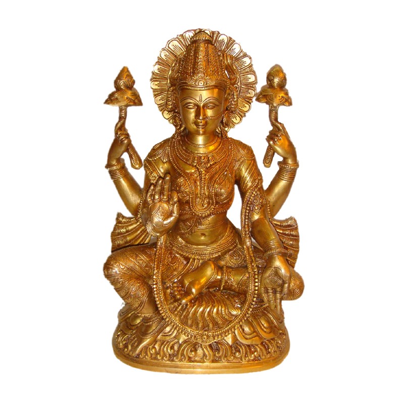 Maa Lakshmi Brass Idol - Divineshop